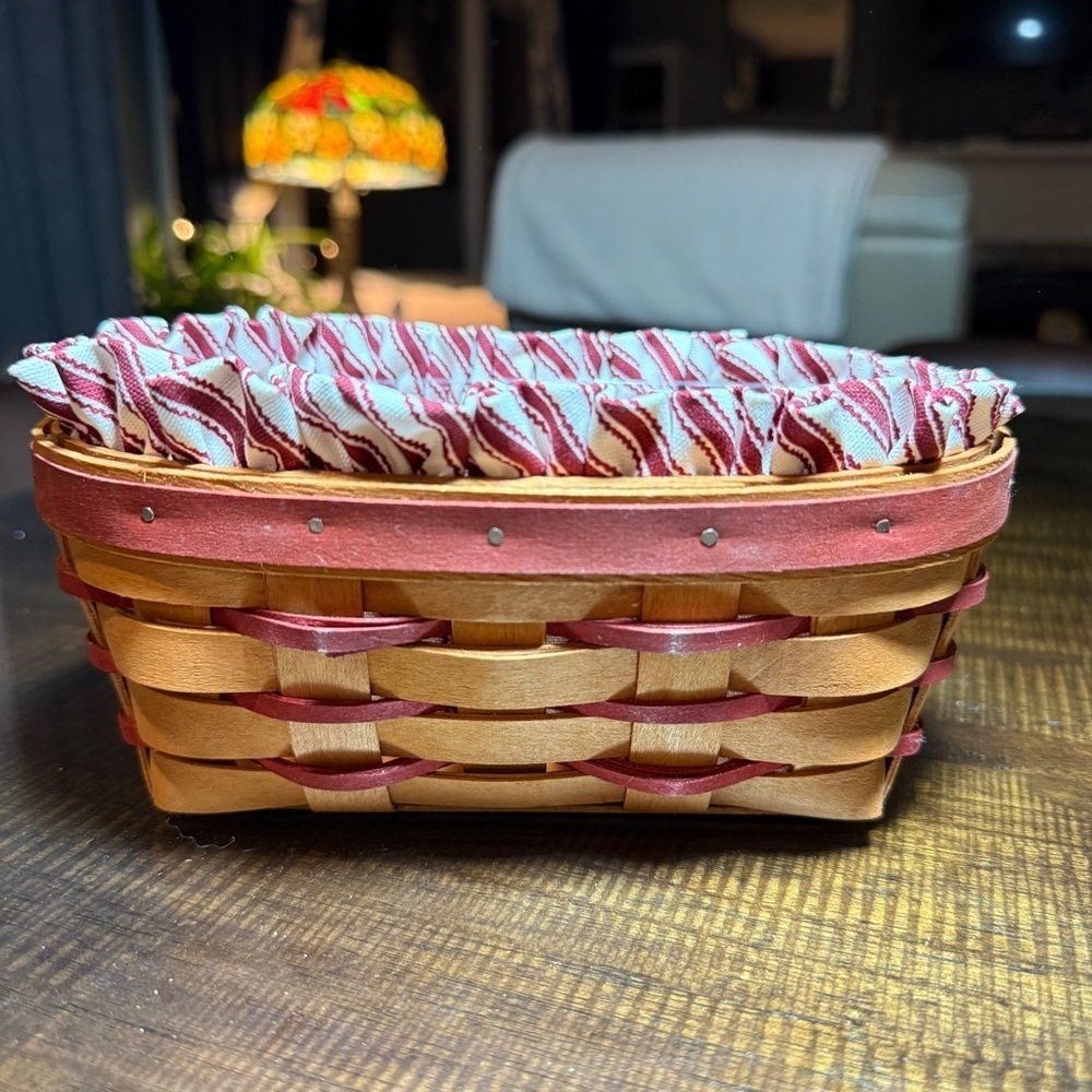 Longaberger Sweetheart Be Mine Basket Protector and Liner 1994 Vintage Retired